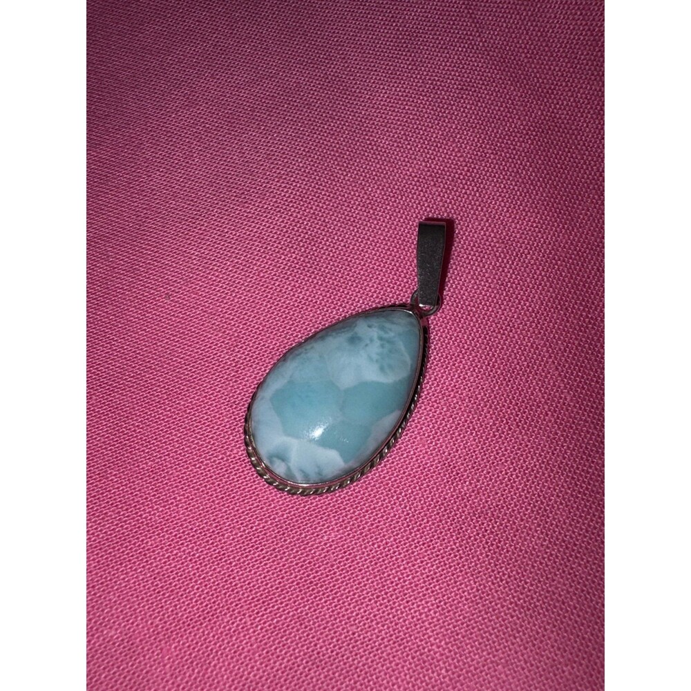 Vintage Larimar Pendant - Picture 8 of 8